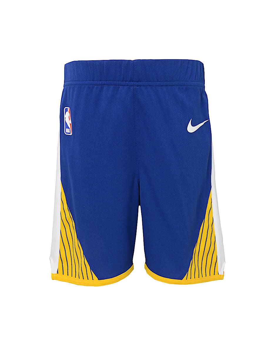 Stephen Curry Golden State Warriors 2022 2023 Icon Younger Kids Boys Nike NBA Jersey and Shorts Box Set. Nike AT